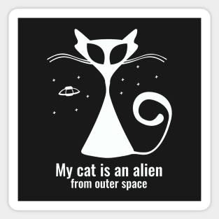 My Cat is an Alien Sticker